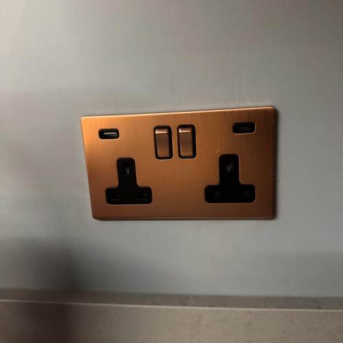 Indoor lighting installation completed by an electrician in Somerset