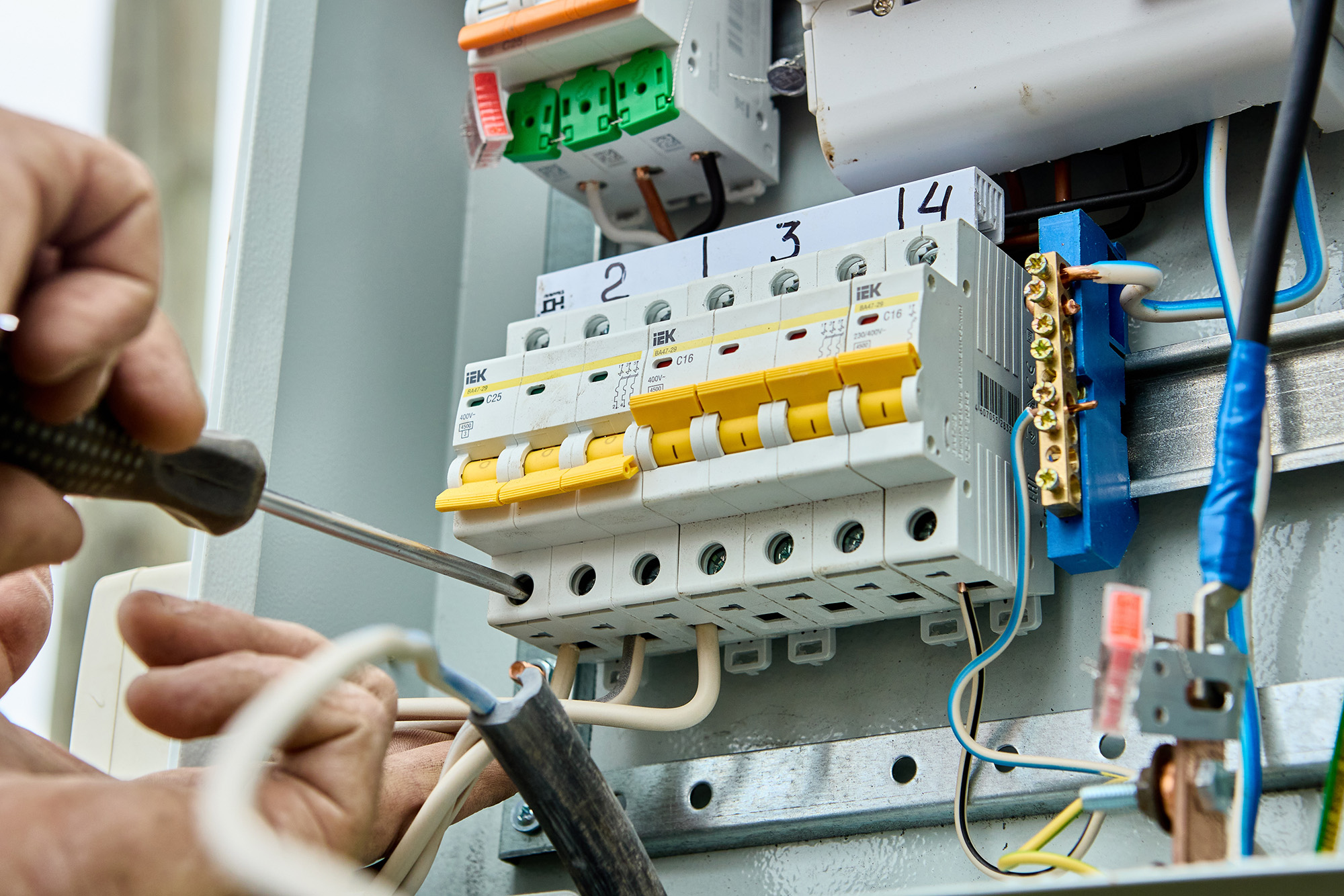 Electrician in Somerset - South West Sparky Electrical at work